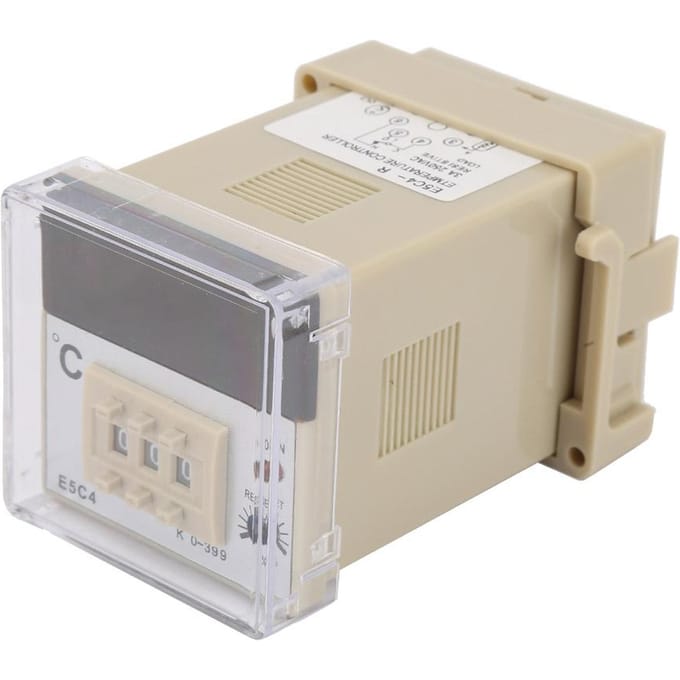 E5C4 Digitale Temperatuurregelaar Thermostaat met K Type Thermokoppel Sensor gray