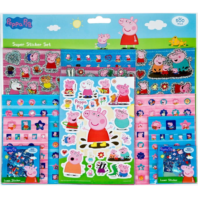Peppa Pig sticker set - 500 stuks