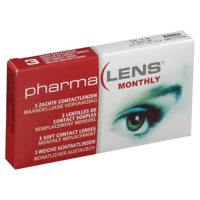 PharmaLens Maandlenzen -7.00 3 Contactlenzen