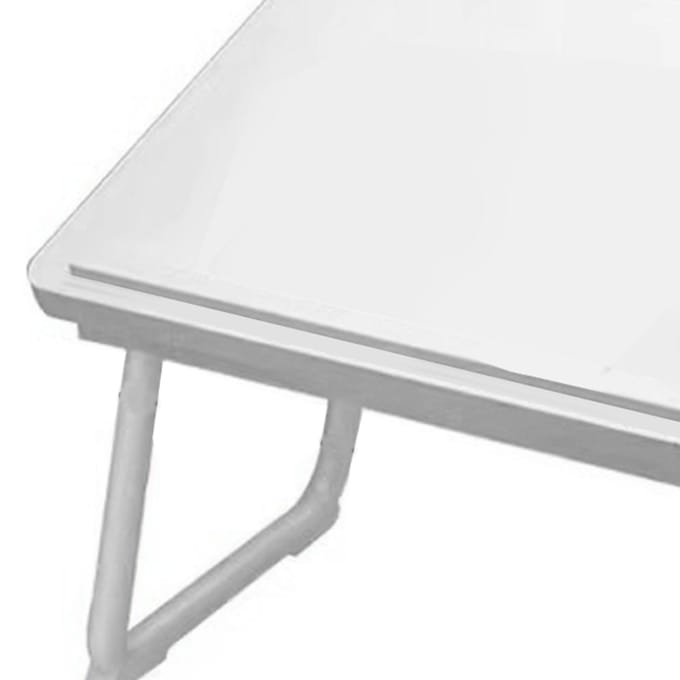 Opklapbare Bedtafel Multifunctioneel Bureau met Bekerhouder Lift Top Laptoptabel voor Thuis white
