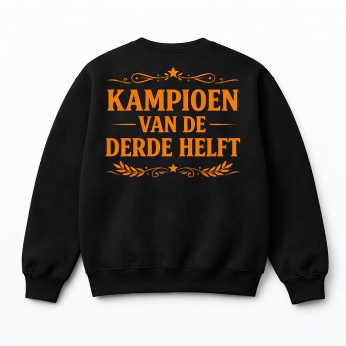 Sweater - Zwart - Kampioen 3e Helft