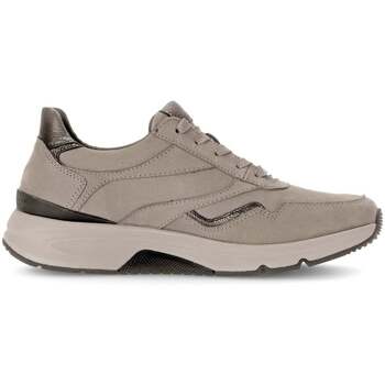 Gabor rollingsoft sensitive 56.896.42 - dames rollende wandelsneaker - Beige - maat 38 (EU) 5 (UK)