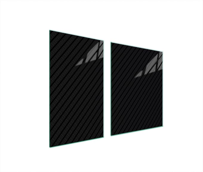 TMK ArtDeko - Snijplank - 100x52 cm - Zwart - Glas