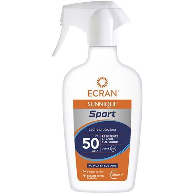 Ecran Sunnique Sport Beschermende Melk Spf 50 Spray 270 ml