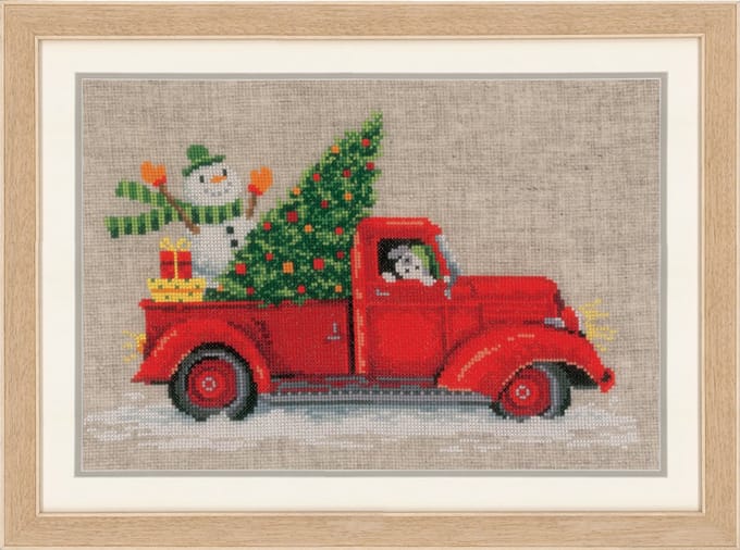 Telpakket kit Kersttruck - Vervaco - PN-0166616