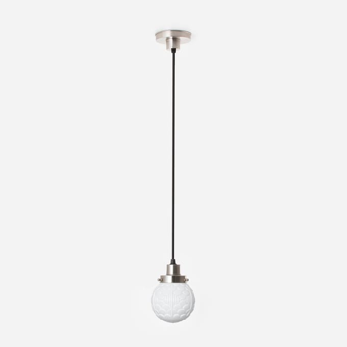 Hanglamp aan snoer Arcade 20's Matnikkel - Art Deco Trade