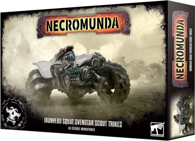 Necromunda - Ironhead Squat Svenotar Scout Trikes (301-54)