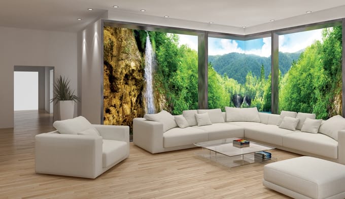 Fotobehang Vlies Natuur | Groen | GROOT 832x254cm