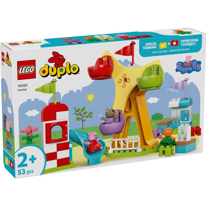 LEGO DUPLO Peppa Big Kermis Montessori Speelgoed voor Peuters van 2 jaar en Ouder 10453