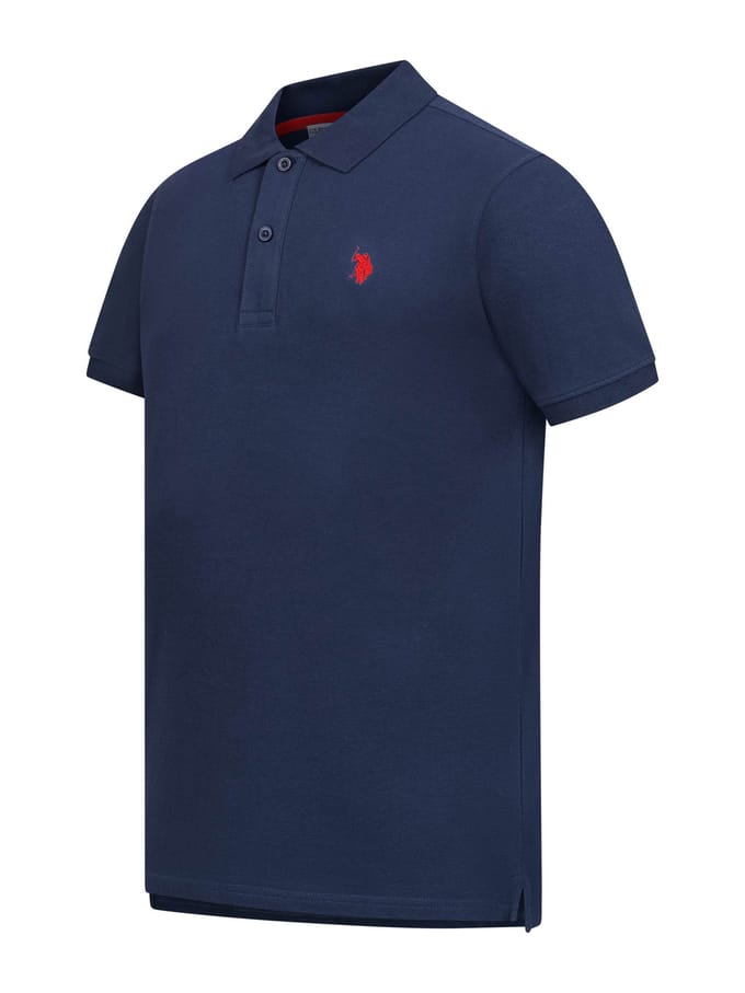 U.S. Polo Assn. heren basic poloshirt met korte mouwen en stretch