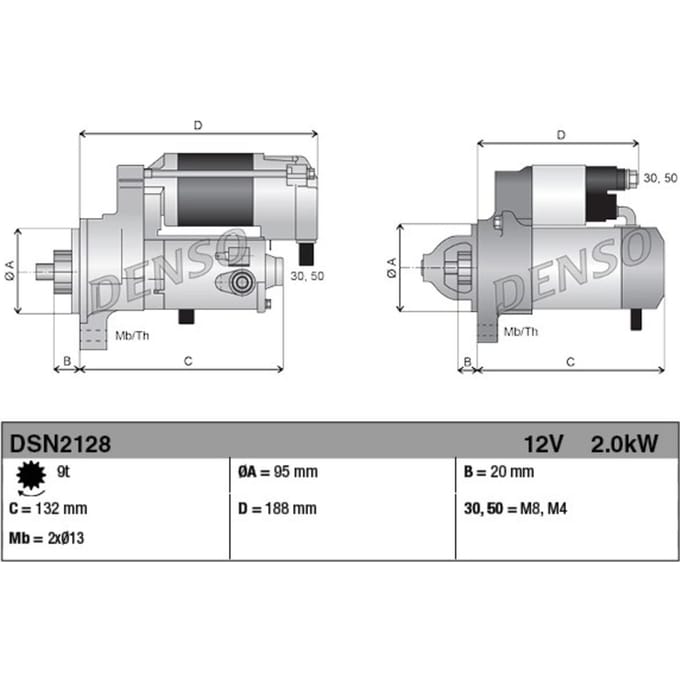 Starter DENSO DSN2128