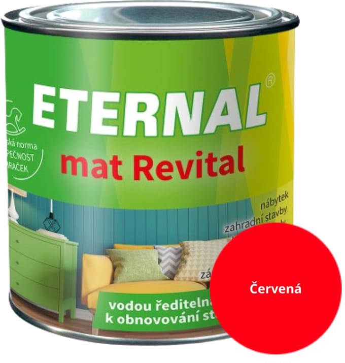 Eternal MAT Revital 0,35 kg, Rood (RAL3020)