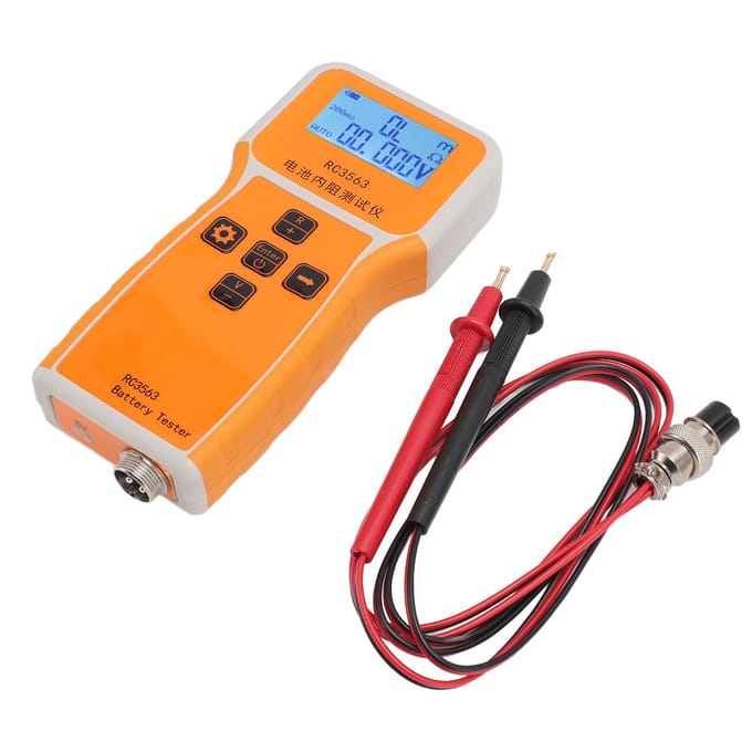 RC3563 Batterijtester Hoge Nauwkeurigheid Handheld Batterij Interne Weerstand Tester met LCD Display orange