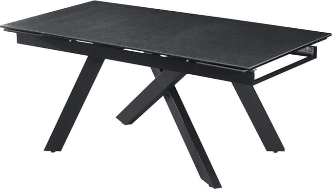 Belfurn - Verlengbare eetkamertafel Mass 180/240 x 90 cm in grijze keramiek