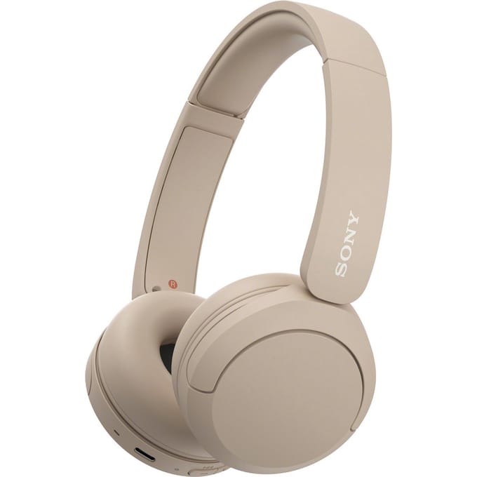 Sony WH-CH520 On Ear headset Bluetooth Stereo Beige Ruisonderdrukking (microfoon) Indicator voor batterijstatus, Headset, Klankregeling,