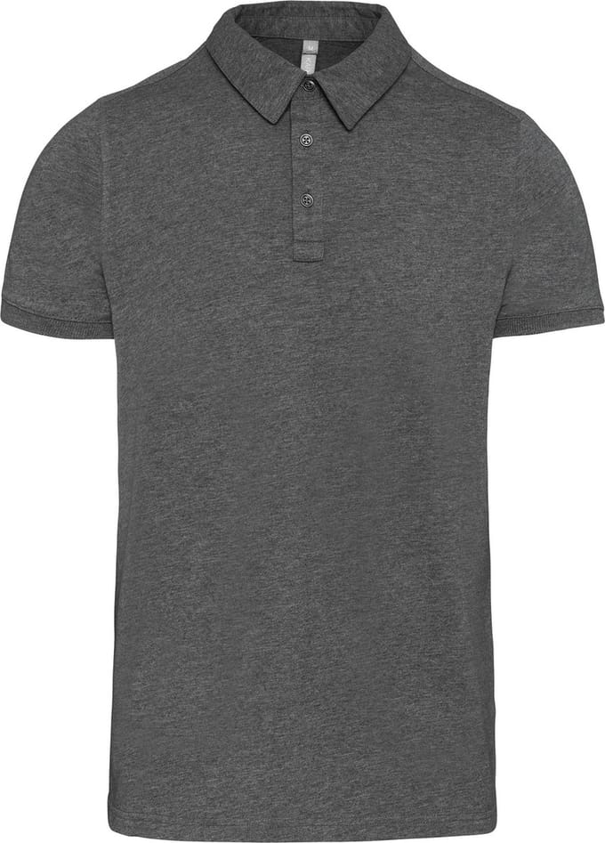 Kariban Herenpolo korte mouwen van jersey K262 - Grey Heather - M