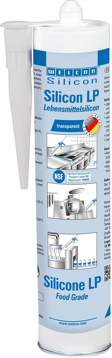 WEICON Silicon LP – Transparante siliconenkit 310 ml