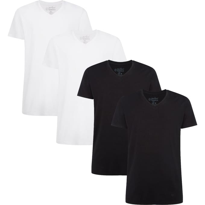 Bamboo basics T-shirt VELO Verpakking van 4