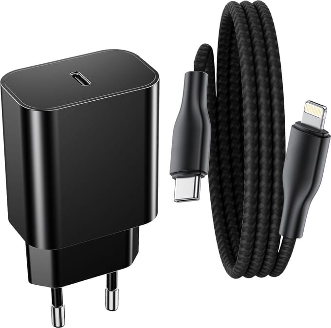 Snellader Set geschikt voor iPad en iPhone - Oplader - 1 Meter