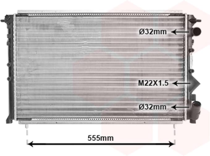 Van Wezel - RADIATOR VOOR RENAULT ESPACE 1991-1996 6025101338