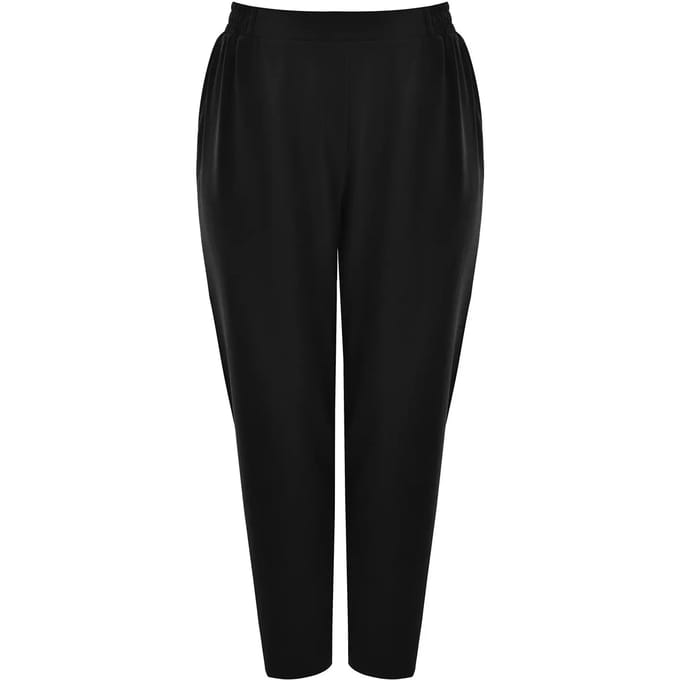 Dames fuselftaille broek van crêpe Mat Fashion