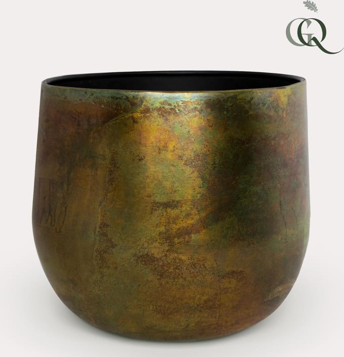 Green Harmony | Pot - Koper -Elisa vintage green - M - H24 W29