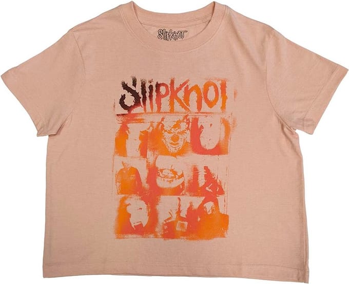 Slipknot - The End So Far Faces Grid Crop top - M - Roze