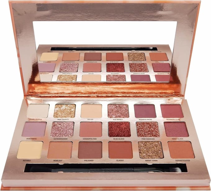 W7 Socialite Pressed Pigments Oogschaduw Palette - 18 Kleuren