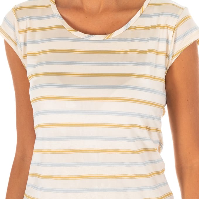 Dames t-shirt met korte mouwen en ronde hals 10DMC0121