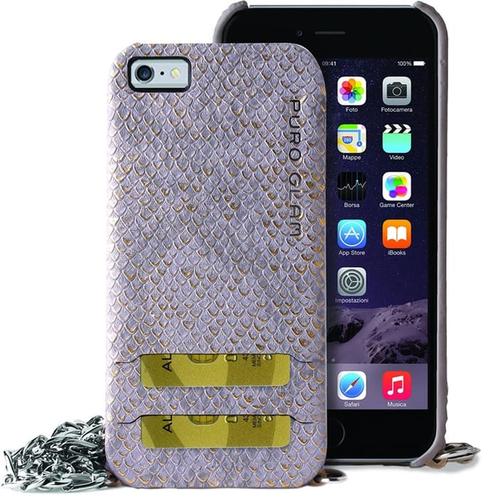 PURO PGIPC655CHAIN4 mobiele telefoon behuizingen 14 cm (5.5'') Hoes Grijs