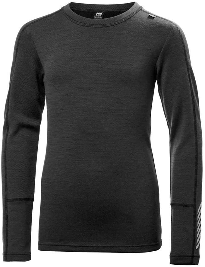 Helly Hansen Lifa Merino Midweight Lange Mouwen Basislaagset Zwart 11 Years Kinderen