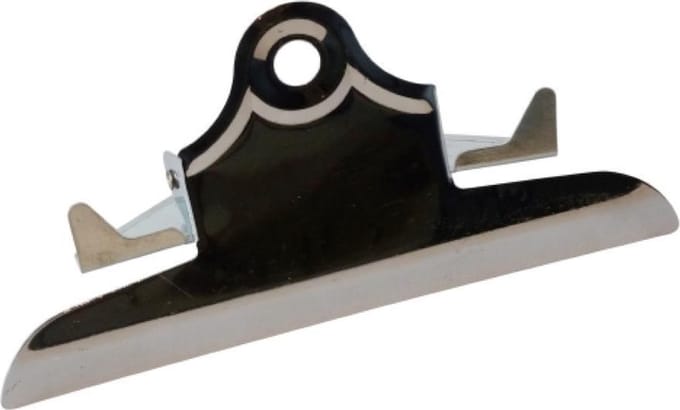 LPC Papierklem Klembordklem - zilver - 75 mm -10 stuks