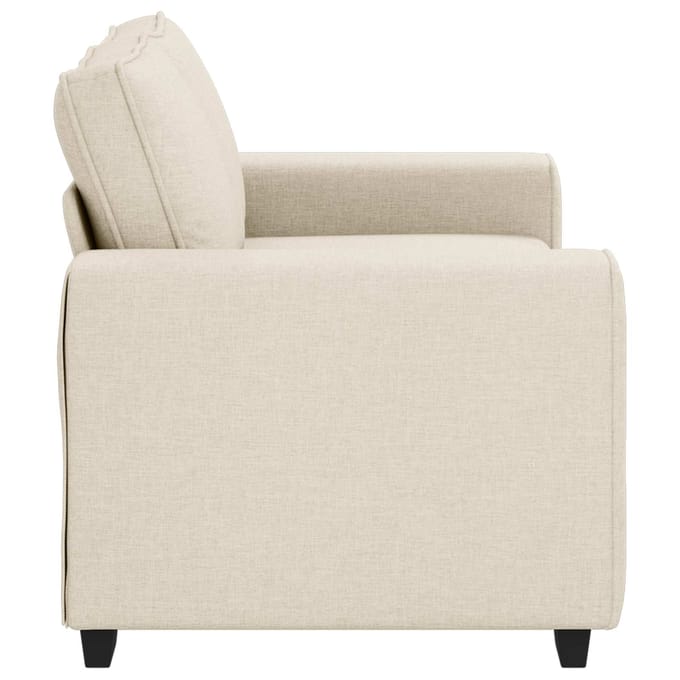 vidaXL - 2-Zits - Sofa - Beige - 160 - cm - Linnenmix - Stoffen