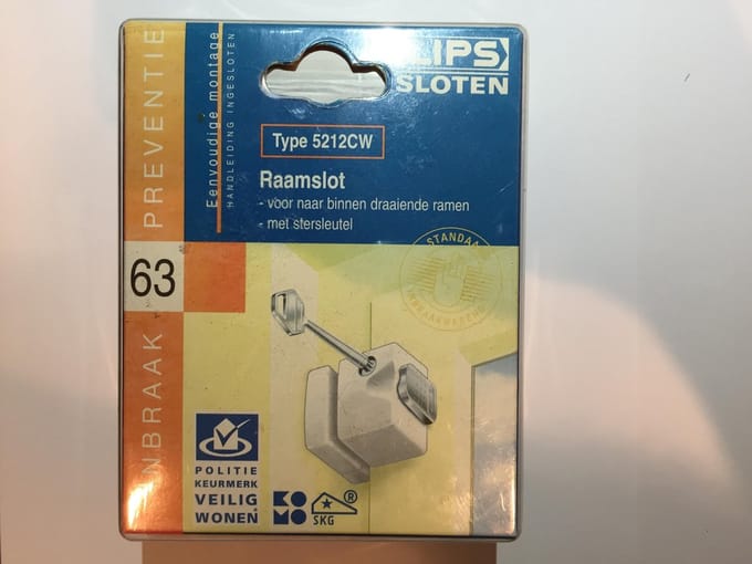 Lips 5212CW Raamslot Wit