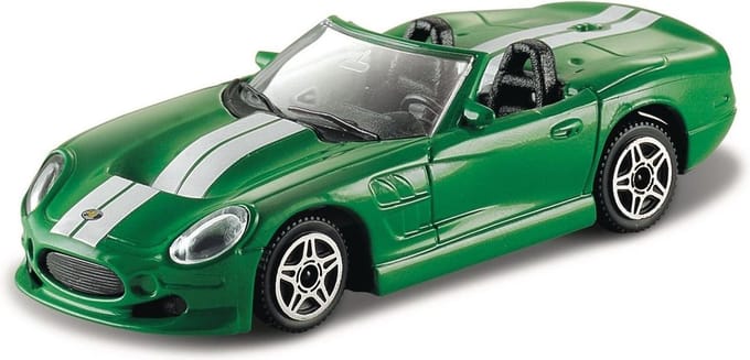 Bburago Shelby SERIES ONE groen/wit schaalmodel 1:43