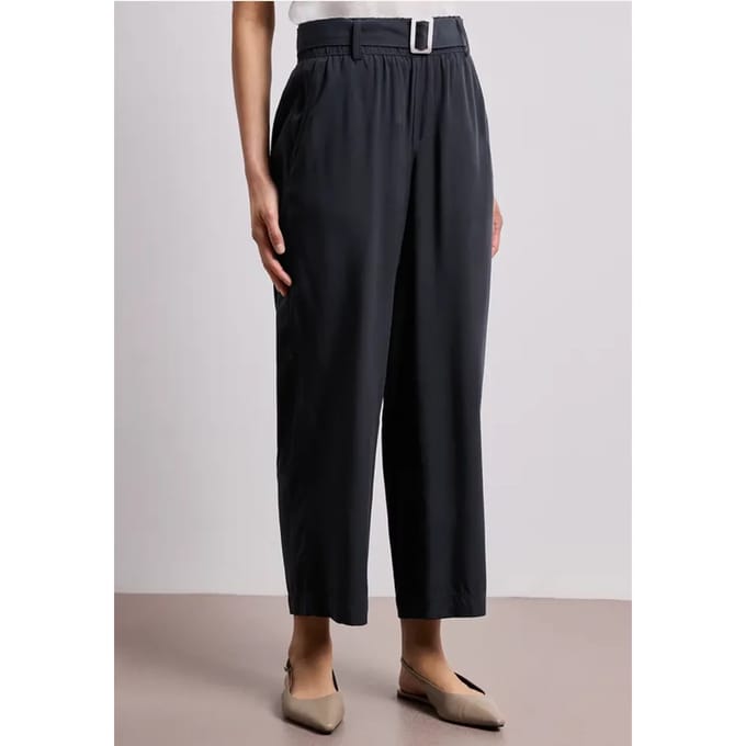 7/8 Wide Legs broek met riem