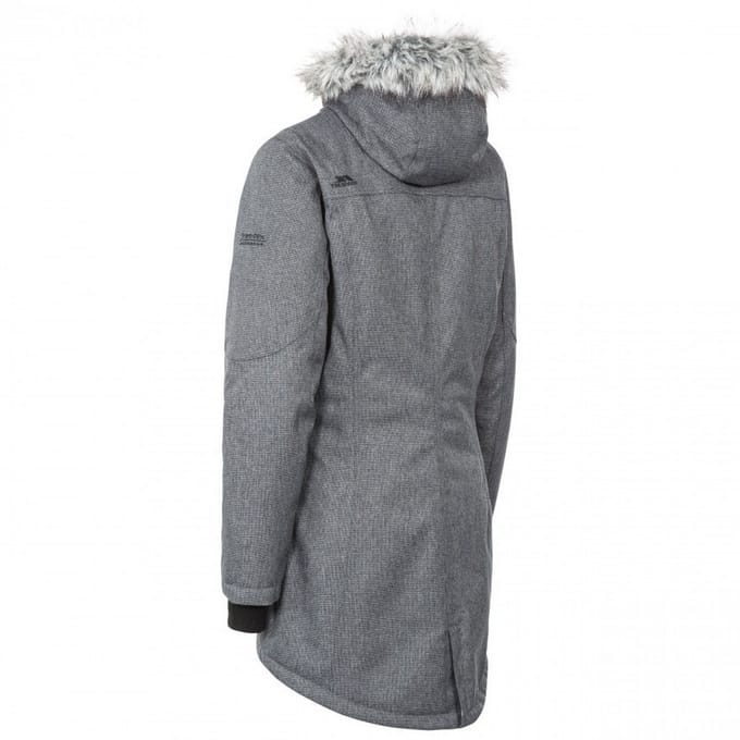 Trespass - Dames Thundery Waterdichte Jas (Zwart/Grijs)