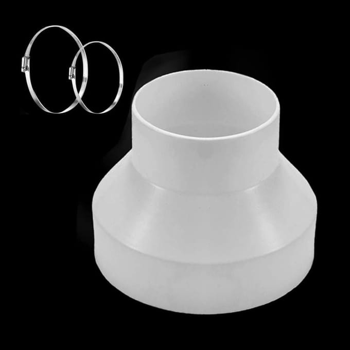 Ronde buisadapter 150 mm naar 100 mm - Verloopstuk voor ventilatiesystemen