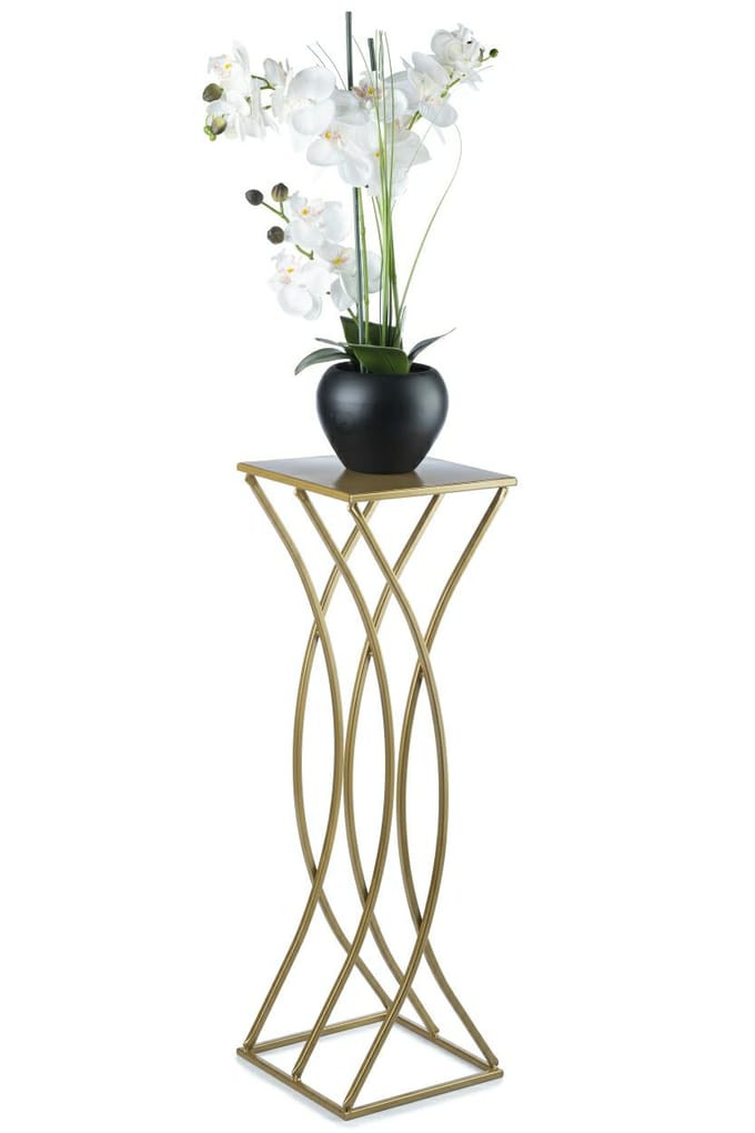 LoftPlant Elegance - Plantenstandaard - Modern loftdesign - Staalconstructie - Goudkleurig - 75 cm