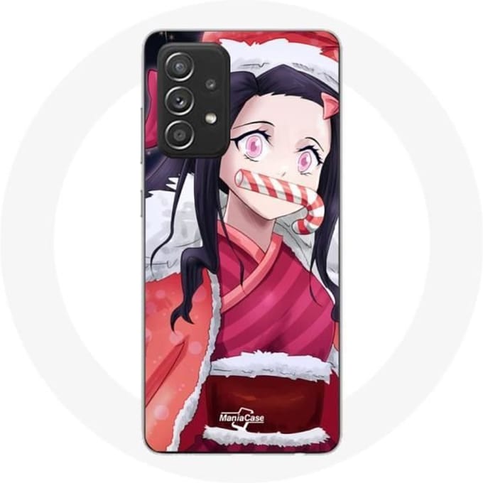 Coque - Maniacase - Samsung Galaxy A52 - Anime Demon Slayer - Souple - Noir