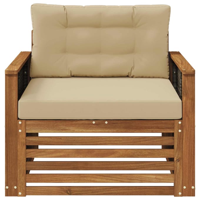 vidaXL - Buiten - Midden - Sofa - Naturel