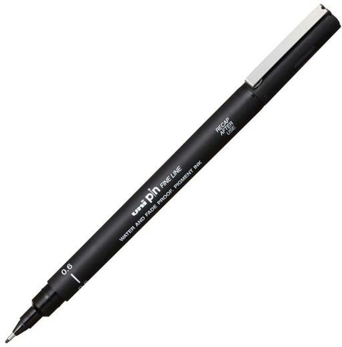 Permanente markeerstift Uni-Ball Zwart 0,6 mm (12 Stuks)