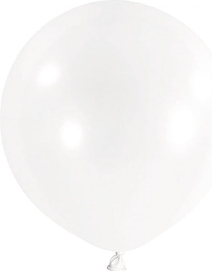 """Balloon 1m, round, Pastel clear"""