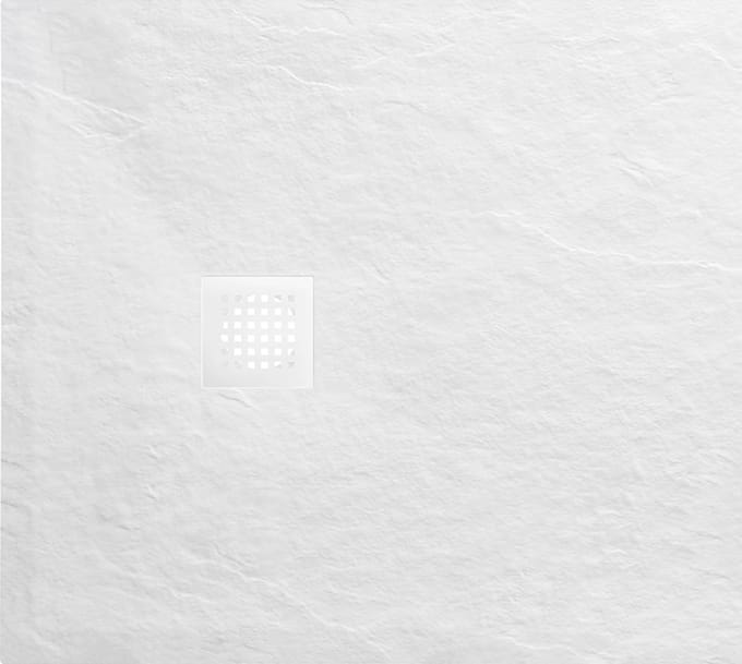Stonea douchebak 80×90 cm – antislip composiet mat wit