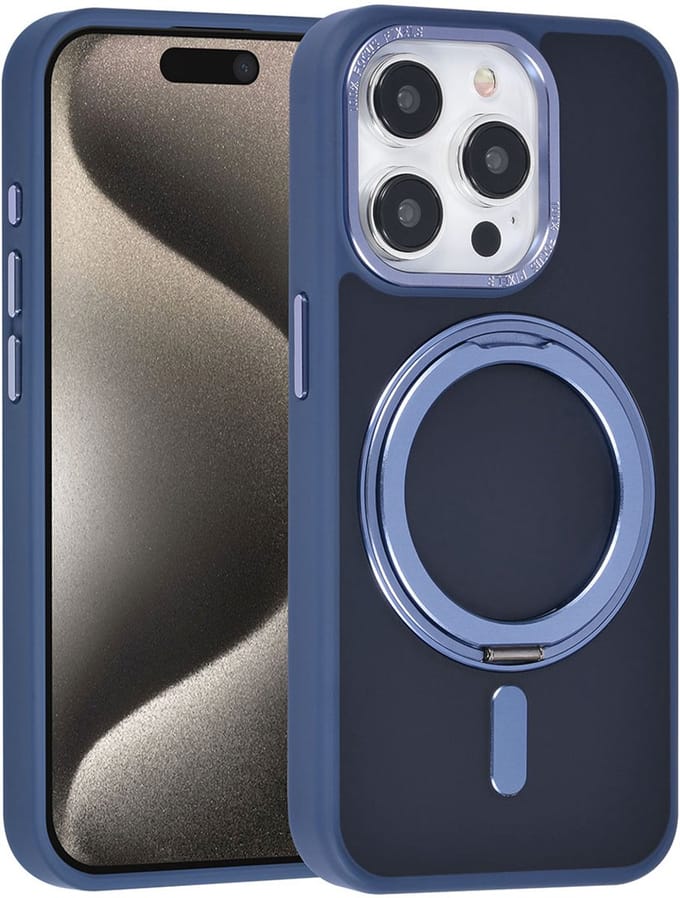 UNIQ Accessory Back Cover - Apple iPhone 15 Pro - Blauw - Valbescherming en MagSafe-compatibiliteit
