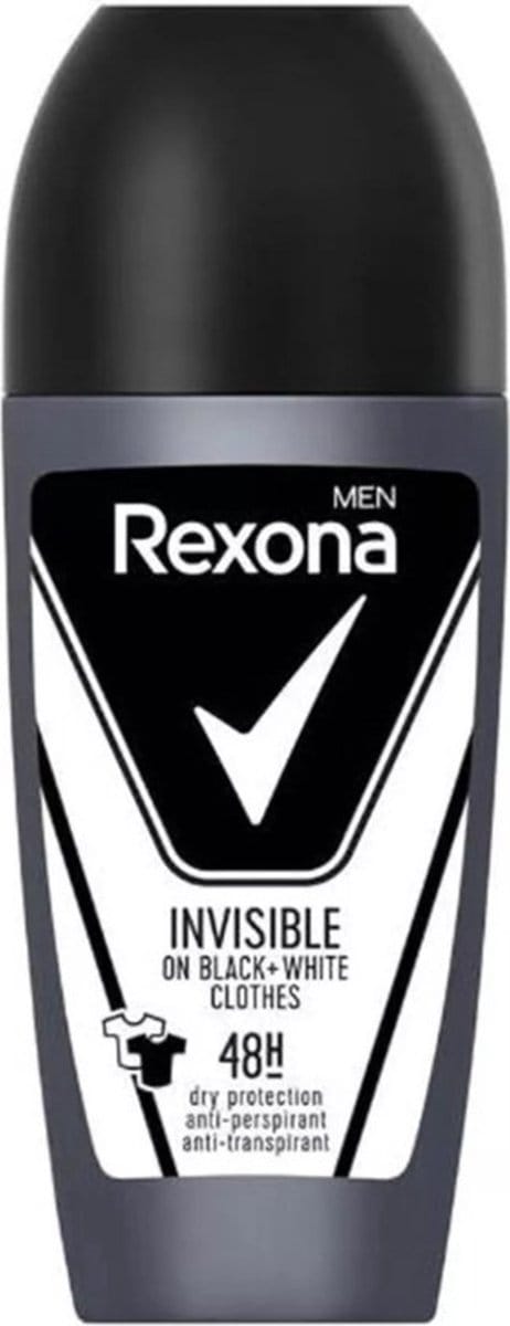 Rexona Deo Roller Men - Invisible On Black & White Clothes - 50 ml
