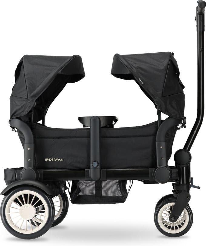 Deryan Sandy Duo Bolderkar - Opvouwbare Bolderwagen - Max 55kg - Zwart