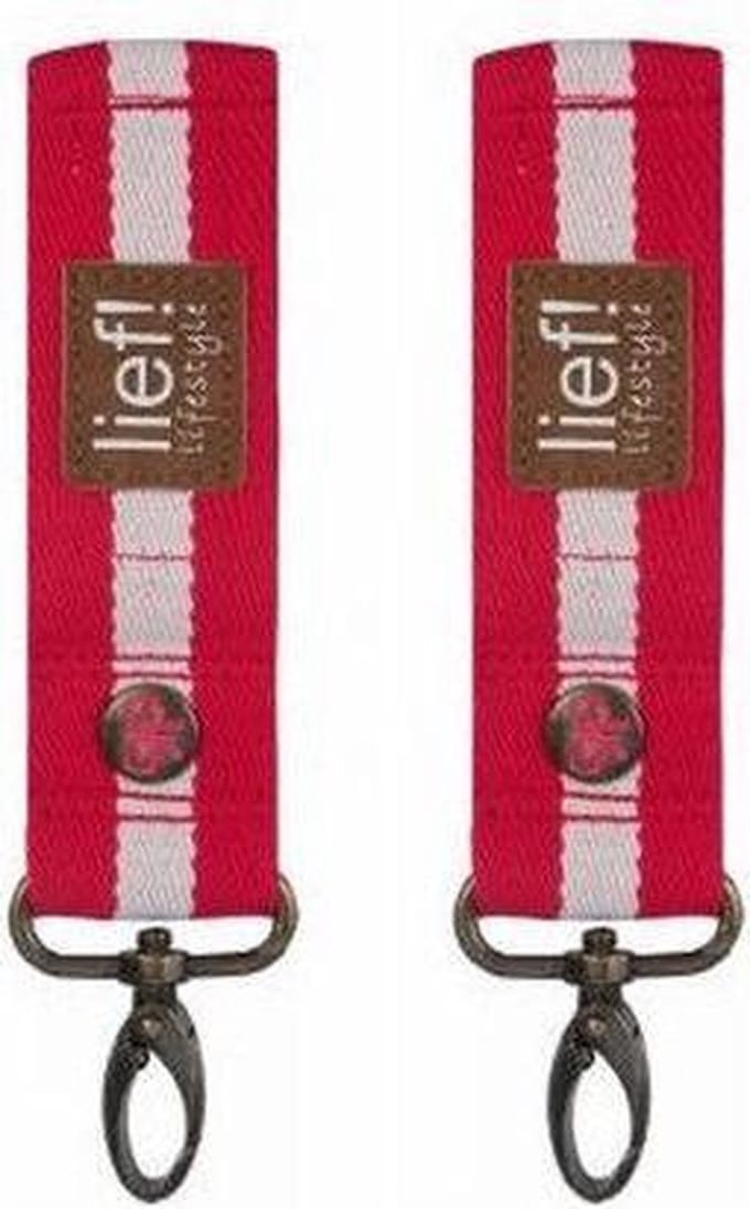 Lief! - Homemade Buggy haken (2stuks) - Rood
