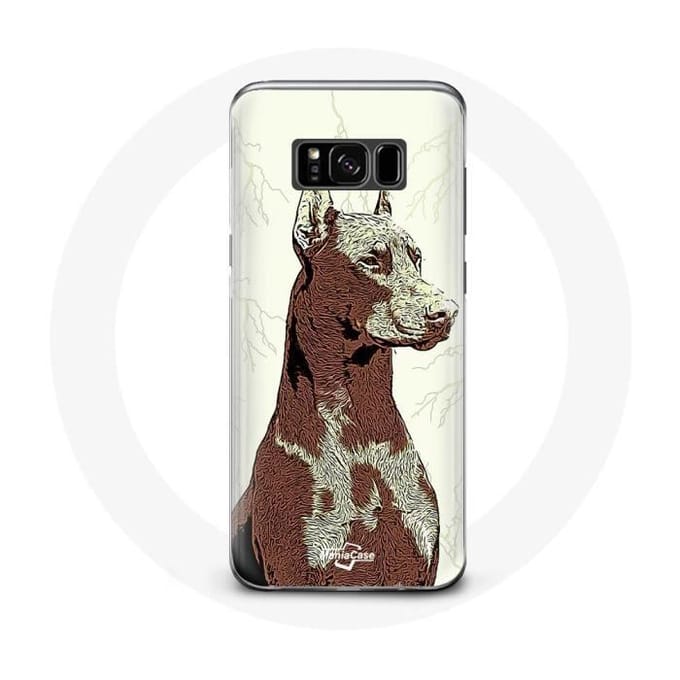 Coque pour Samsung Galaxy S8 Doberman Race de chiens