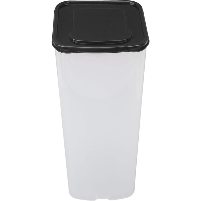 Boîte de rangement pour pain - Grande capacité - Étanche - Pour la maison L noir